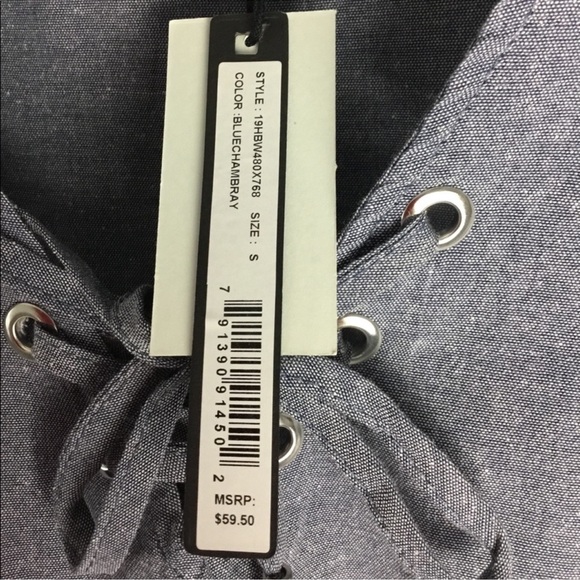 Harve Benard Women's Tank Top Lace Up
Grommet V Neck Size Small - Picture 7 of 8